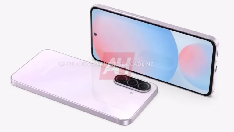تسريبات صور CAD لهاتف Samsung Galaxy A56، تشير إلى كاميرا خلفية ثلاثية وتصميم شاشة مثقوبة